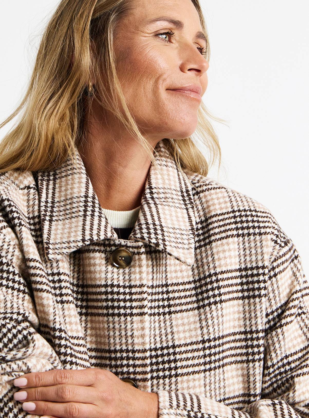 JD WILLIAMS Collared Button Front Lined Coat 28 - Image 3